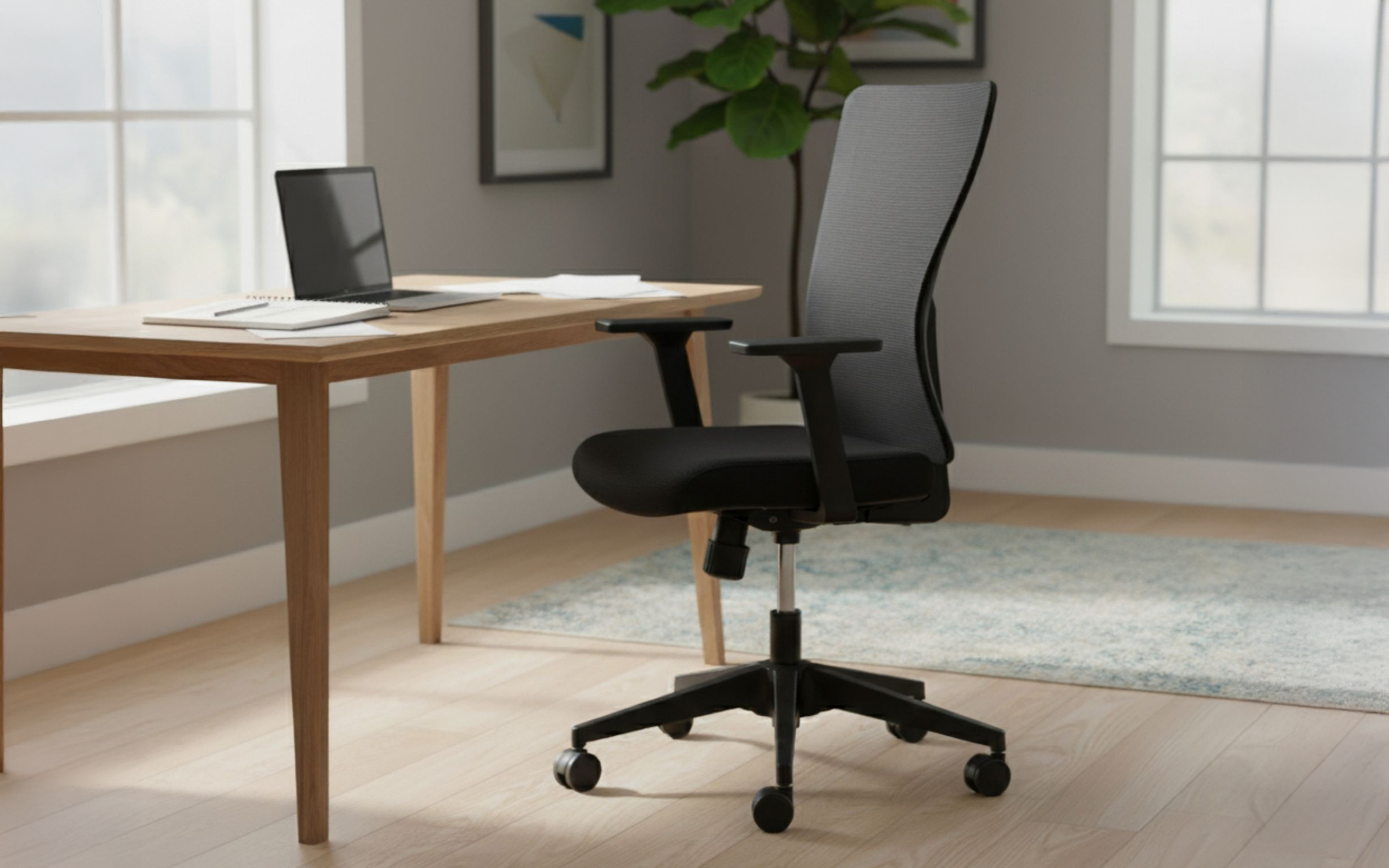 Scaun de birou Cosmo, negru  1